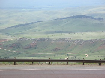 Entering the Big Horn National Forest in Wyoming - Highway 14